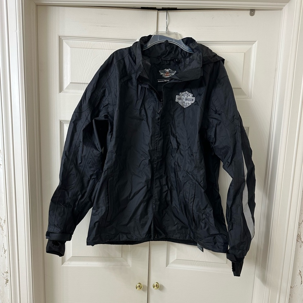 Harley-Davidson Black Jacket with White Logo